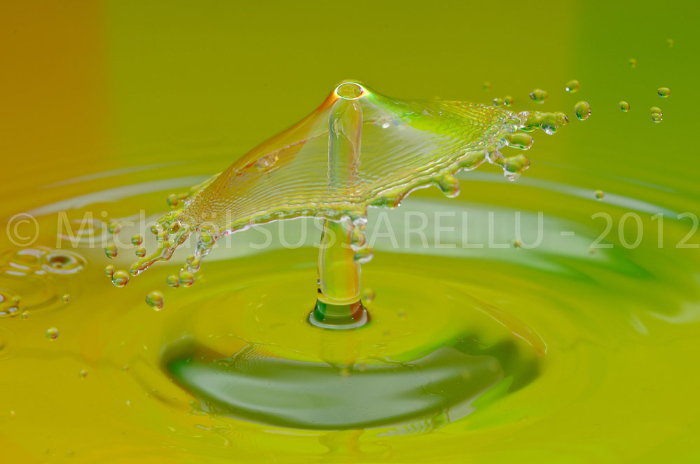 Photographie - Macro - Goutte d'eau - Collision de goutte - Water drop - Water collision - Water sculpture (406)