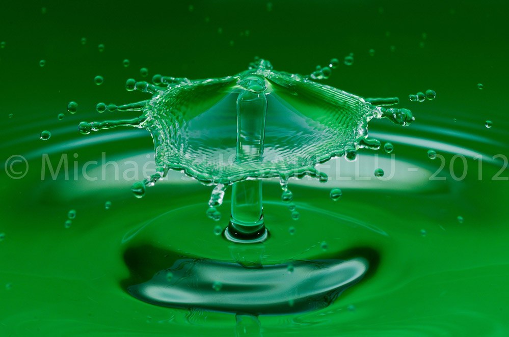 Photographie - Macro - Goutte d'eau - Collision de goutte - Water drop - Water collision - Water sculpture (424)