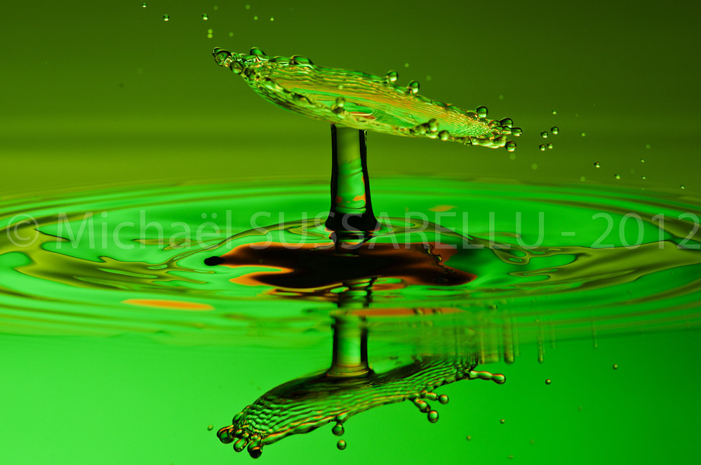Photographie - Macro - Goutte d'eau - Collision de goutte - Water drop - Water collision - Water sculpture (49)